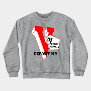 Victory Market Former Deposit NY Grocery Store Logo Crewneck Sweatshirt